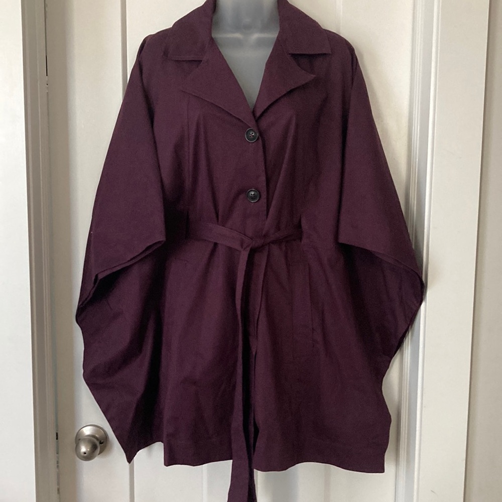 Beautiful Poncho, size-XS/S,Burgundy ,97%  cotton, machine washable